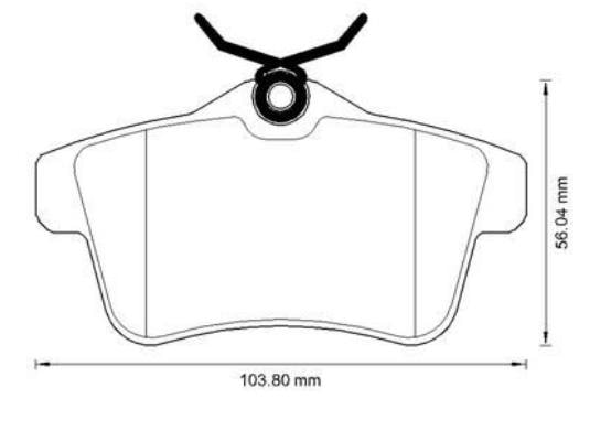 DSDs5 Arka Fren Balata Takımı Citroen  Mga 55629MGA 55629