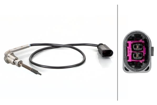 HELLAEgzoz Sıcaklığı Sensörü.2-Kutuplu.Audi A4HELLA 6PT014494861