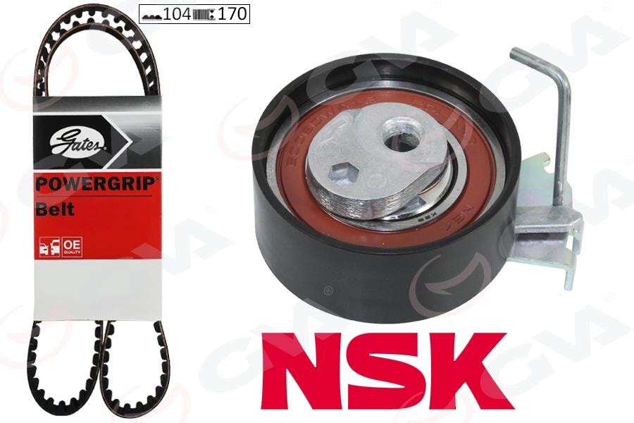 GVAEksantrik Gergi Kiti 104X170 206-207-306-307-Bıpper-Partner-Berlıngo-C2-Nemo-Fıorıno 1.4 K015575xsGVA 59T4313G