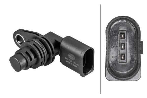 HELLAEksantrik Mili Pozisyonu Sensörü.Hal Sensörü.3-Kutuplu.Audi/Seat/Skoda/VwHELLA 6PU013122671