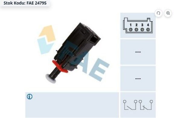 FAEFAE 24795 FREN MÜŞÜRÜ ASTRA H-CORSA D-SIGNUM-VECTRA CFAE 24795