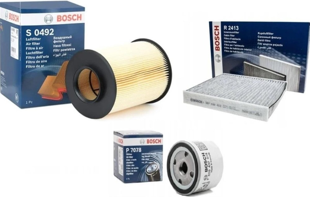 Ford Focus 2008-2011 1.6 Benzinli Periyodik Yağ Bakım Seti Bosch Marka AV619601AF-EM5G6714AA-4M5J19G244AAHF