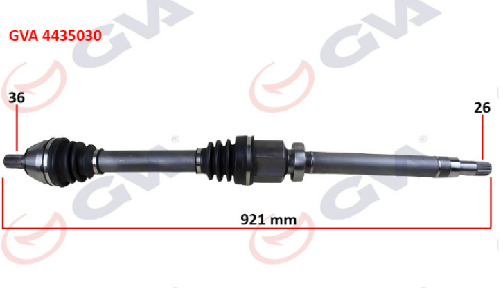 GVAFord Focus Ön Aks Komple Sağ Gva Marka 44350304435030
