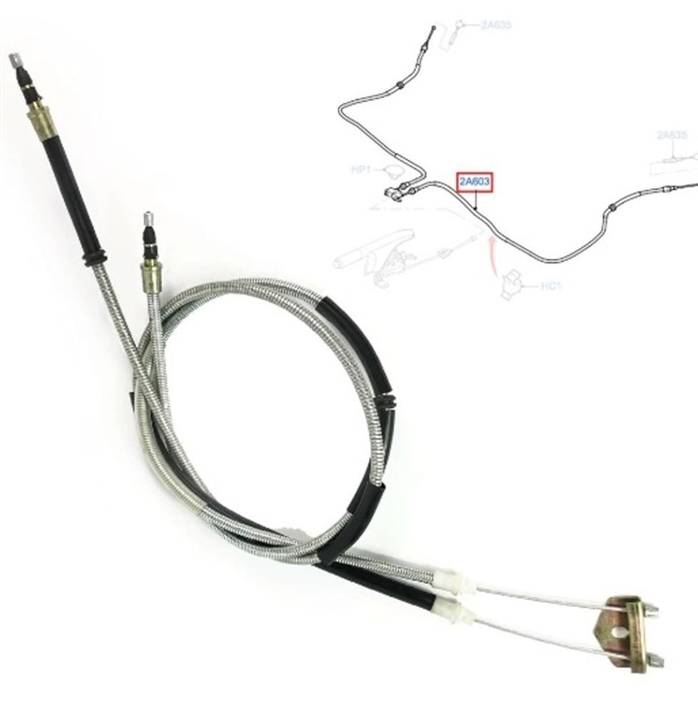 Ford Fusion 2003-2007 Orta El Fren Teli 2 Parça Cavo Marka 6N112A603AB