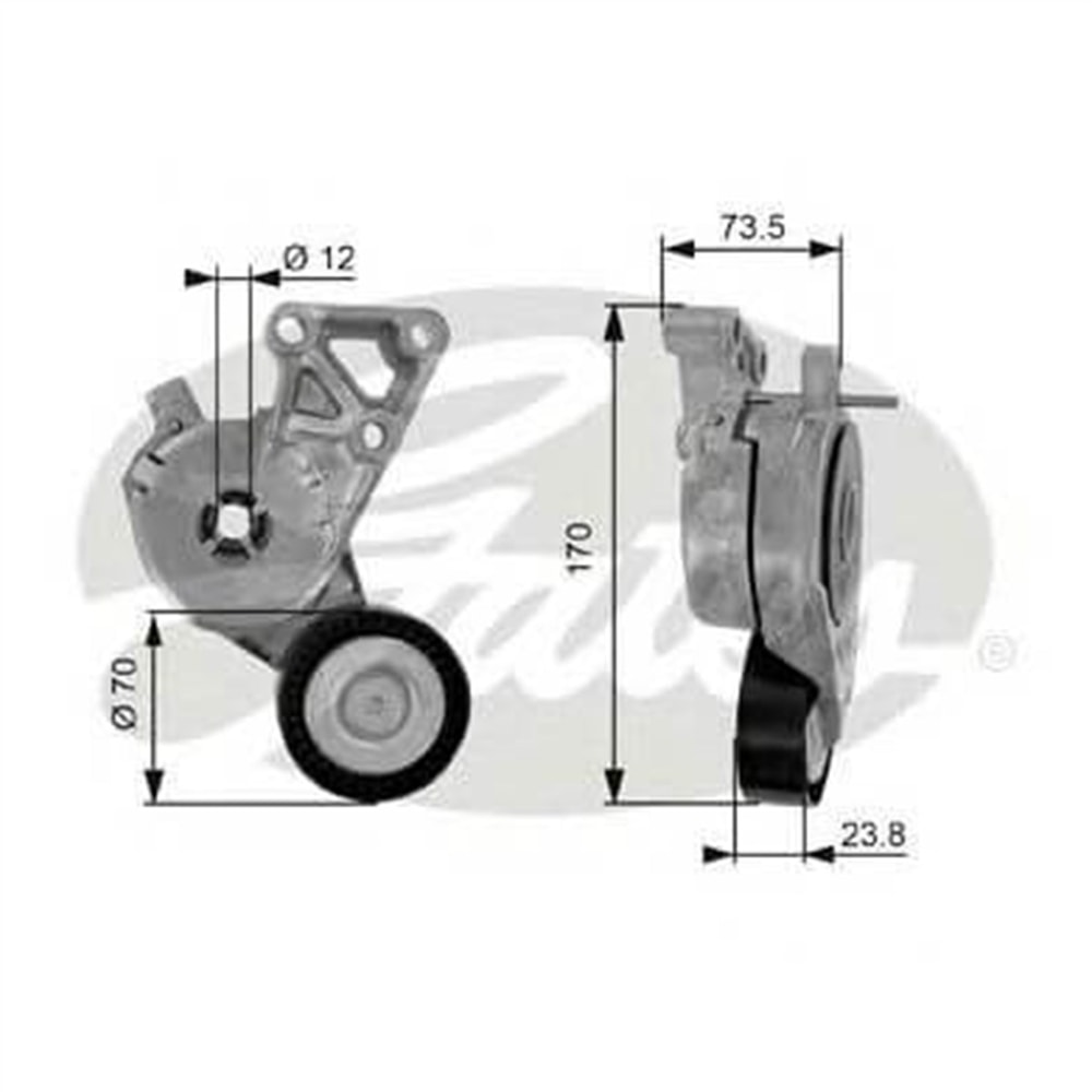 Golf 5 2004 - 2009 1.6 BSE Şarz Gergisi Komple Gates Marka