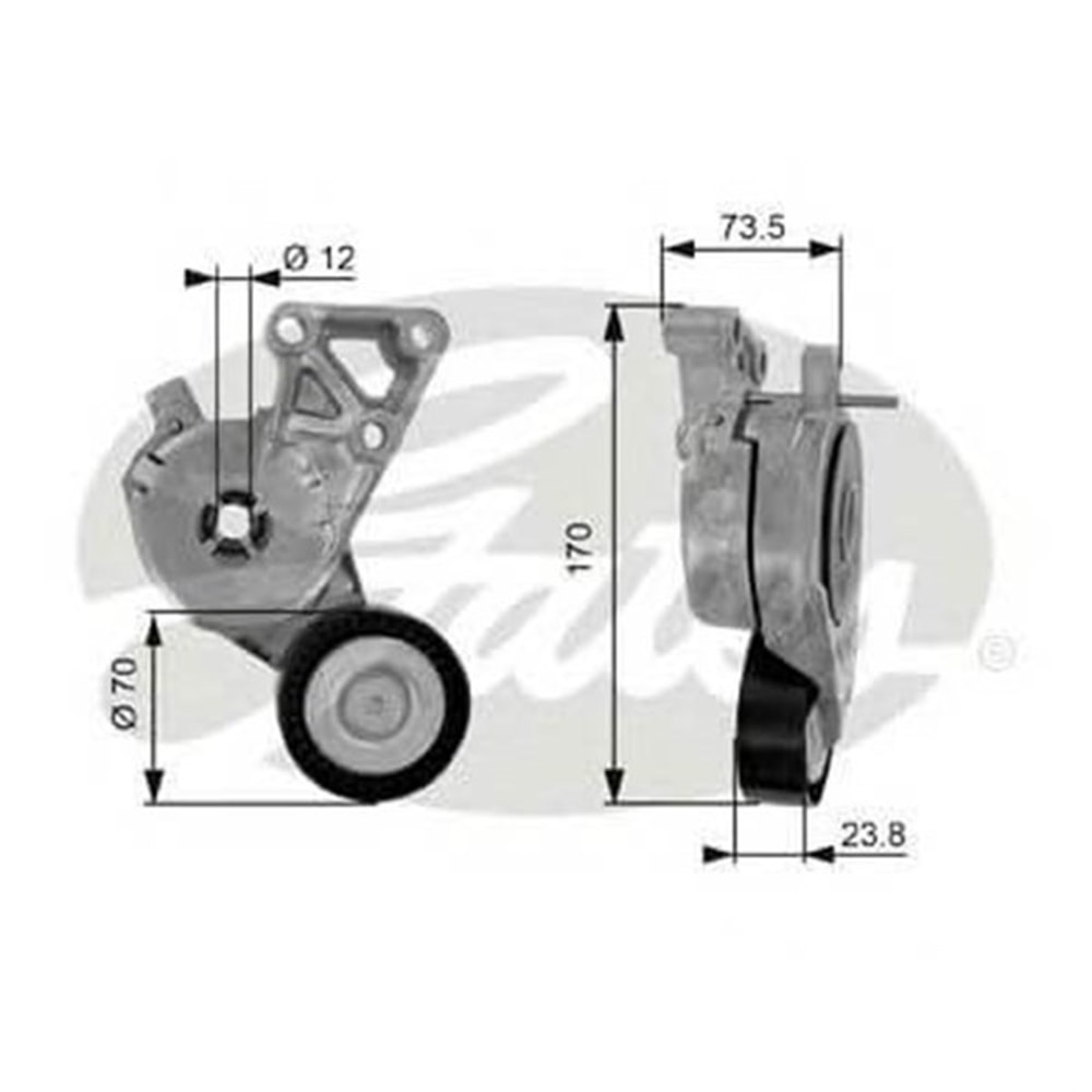 Golf 5 2004 - 2009 1.6 BSE Şarz Gergisi Komple Gates Marka