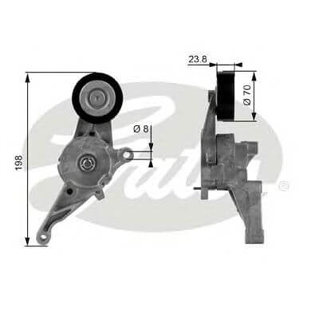 Golf 5 2004 - 2009 1.9TDI BXE Şarz Gergisi Komple Gates Marka
