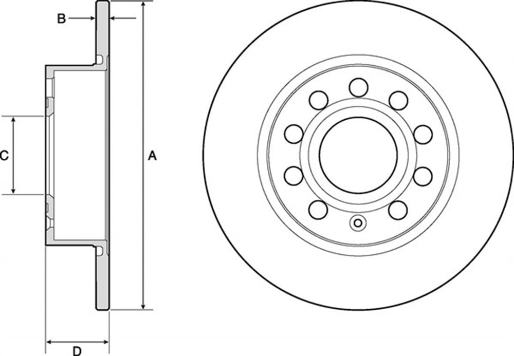 Golf 6 1.6TDI Arka Disk Takımı