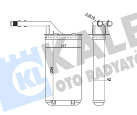 KALEKAL 346275 Peugeot 106 Kalorifer Radyatörü Kale MarkaKAL 346275