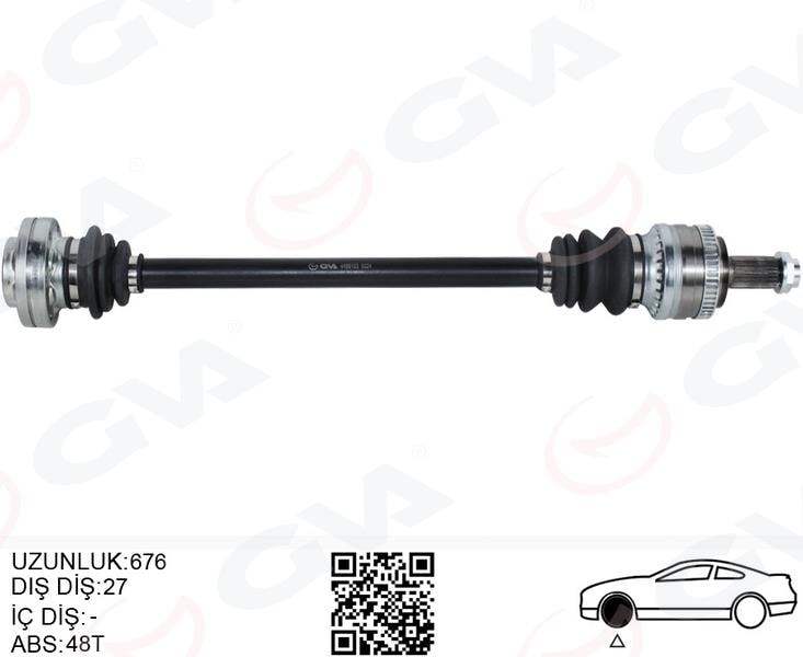 GVAKomple Aks Arka Sağ Bmw E46 676MmGVA 4499183