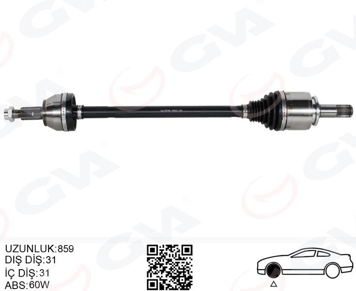 GVAKomple Aks Arka Sağ Defender L663 Dıscovery 5 L462 R.R 4 Vogue L405 R.R Sport 2 L494 859MmGVA 4499221