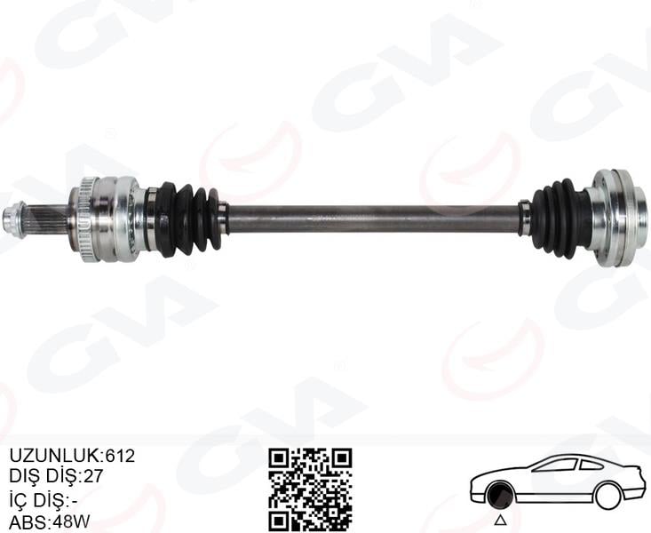 GVAKomple Aks Arka Sol Bmw E81 E82 E87 E90 E91 E92 E93 612Mm Otom. Sanz.GVA 4499184