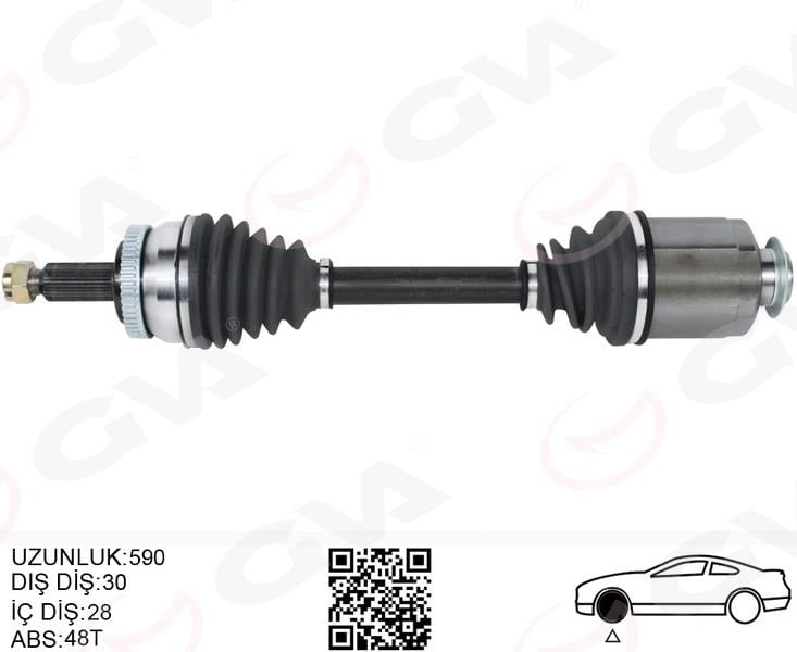 GVAKomple Aks Ön Sag Abslı Hyundaı Ix35 2.0 Crdı A-T 10- -Kıa Sportage 2.0 Crdı A-T 10-GVA 4491212