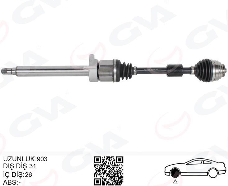 GVAKomple Aks On Sag Bmw F45 F48 Mını Countryman F60 Mını Clubman F54 903Mm 31608626886GVA 4499228
