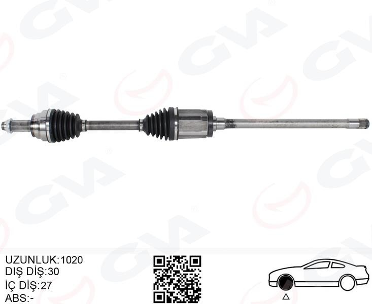 GVAKomple Aks Ön Sağ Bmw X5 E70 X6 E71 E72 1020MmGVA 4499187