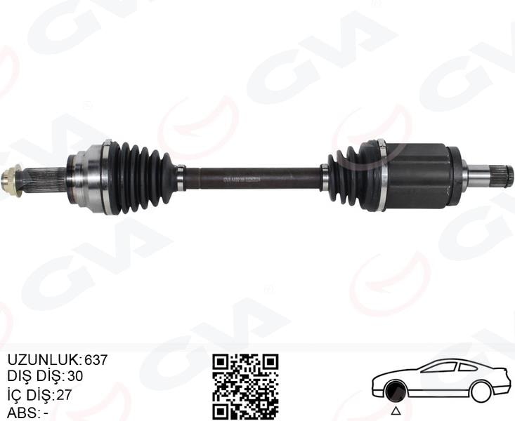 GVAKomple Aks Ön Sol Bmw X5 E70 X6 E71 E72 637MmGVA 4499186