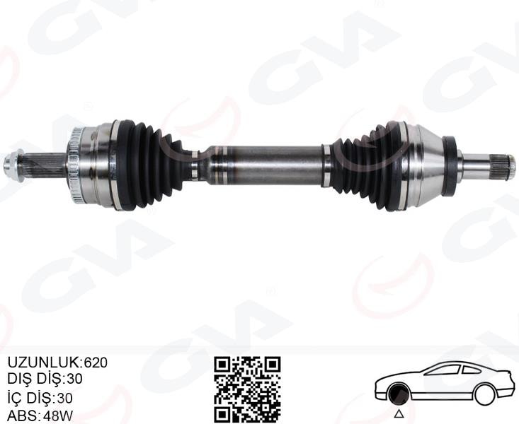 GVAKomple Aks Ön Sol Range Rover 3 Vogue L322 02 12 620MmGVA 4499226