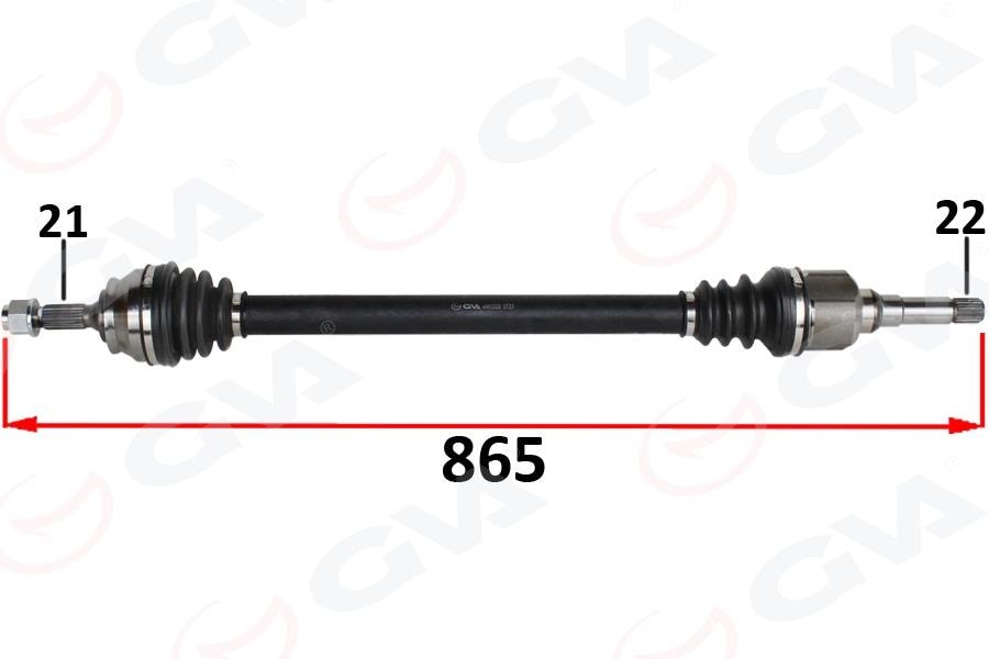GVAKomple Aks Sag On Psa 2008 I 1.2 M-T 05- Cıtroen C3 Iıı 1.2 M-T 16- C4 Cactus 1.2 M-T 14-GVA 4443328