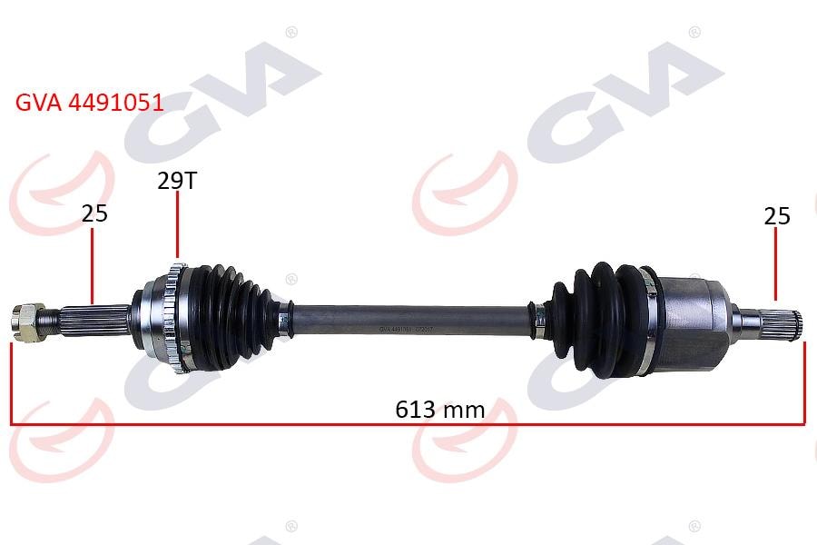 GVAKomple Aks Sol Accent Admıre 1.3-1.5D 03-06 Abs Li 29Diş 613MmGVA 4491051