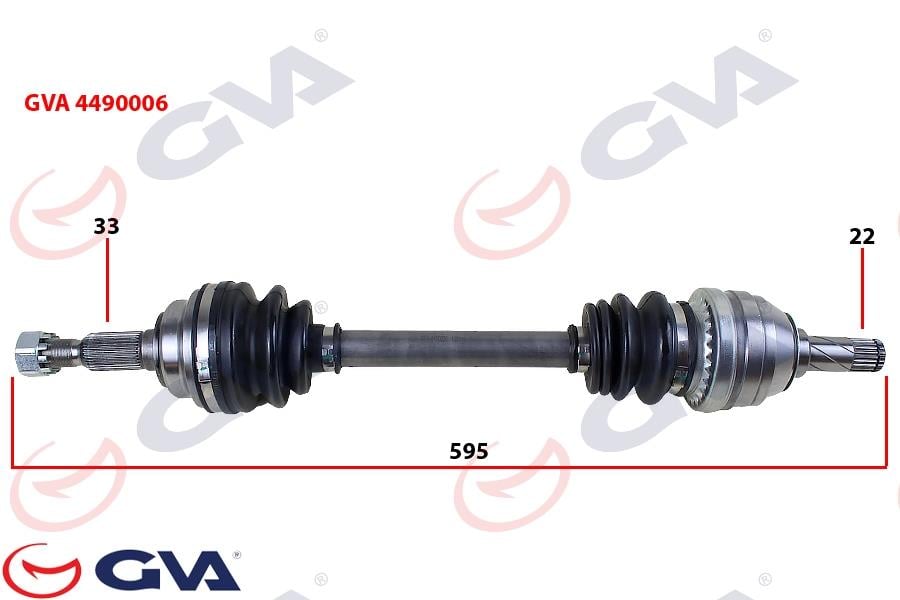 GVAKomple Aks Sol Astra G 1.4/1.6 16V 98-05 595MmGVA 4490006