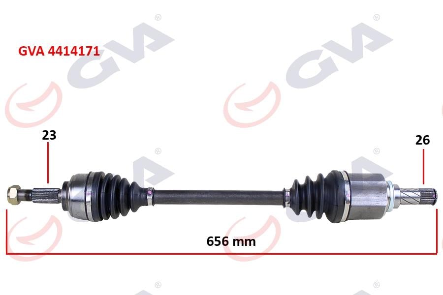GVAKomple Aks Sol Clıo Iıı Hb 1.2 16V 05-12 656MmGVA 4414171