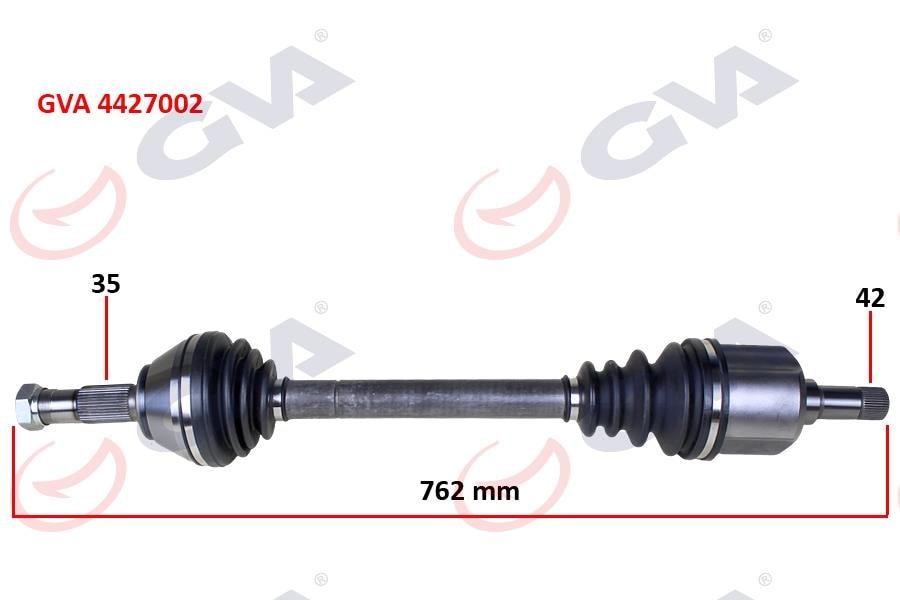 GVAKomple Aks Sol Ducato-Boxer-Jumper 2.5 D 94-02 18Q 762MmGVA 4427002