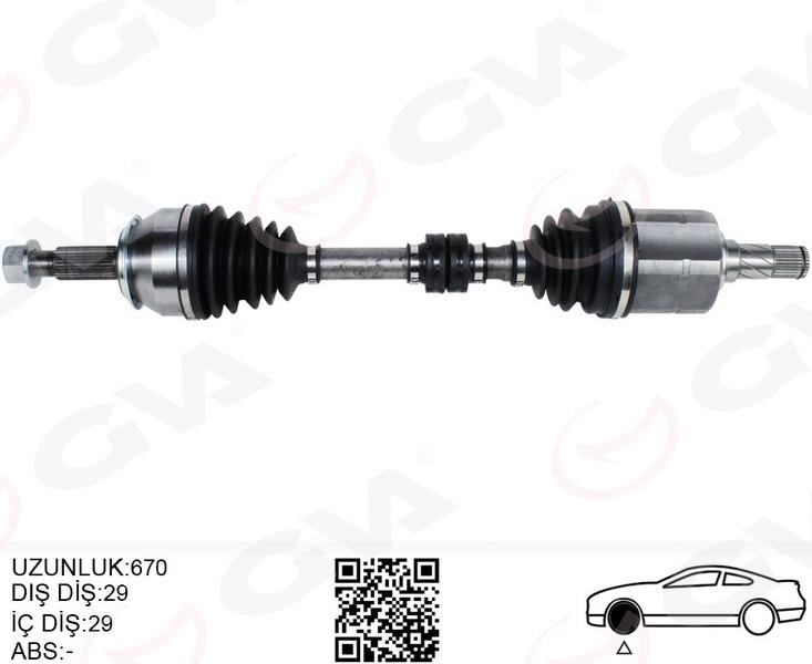GVAKomple Aks Sol Nıssan Qashqaı 1.6L Dci R9m Dizel J11 13- Otomatik VitesGVA 4499903