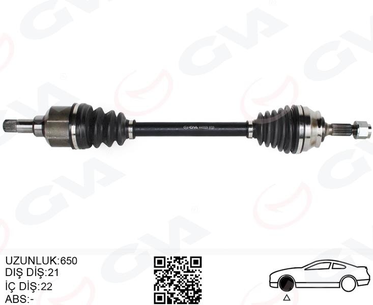 GVAKomple Aks Sol On Psa 2008 I 1.2 M-T 05- Cıtroen C3 Iıı 1.2 M-T 16- C4 Cactus 1.2 M-T 14-GVA 4443329