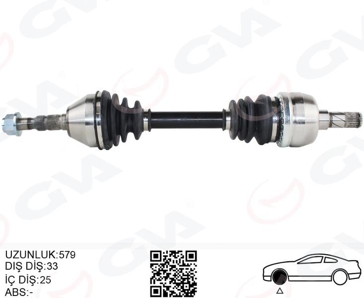 GVAKomple Aks Sol Opel Astra H 1.9 Dtl 04-14 -Zafıra B 05-15 579MmGVA 4490013