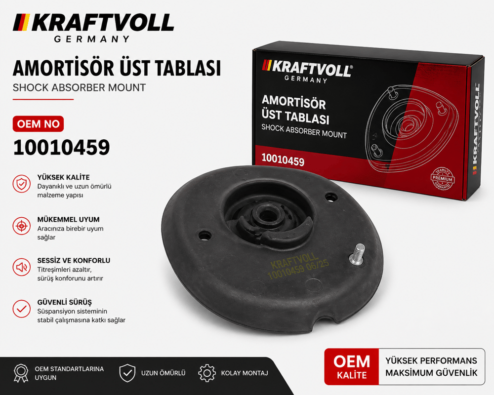 KRAFTVOLLKRAFTVOLL 10010459 AMORTİSÖR ÜST TABLASI KRAFTVOLL 10010459