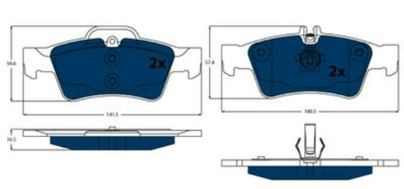TRWMERCEDES ÖN BALATA TAKIM A0054201020 A0054201020 