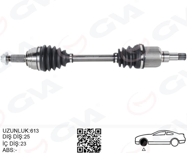 GVAÖn Aks Komple Sol Ford Yenı Courıer 17 1.5-1.6 Tdcı -1.0 EcoboostGVA 4433105