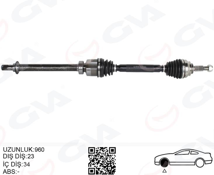 GVAÖn Aks Sağ Renault Clıo Iv 1.5 Dcı A-T 12-GVA 4414312