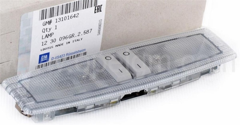 Opel Astra H Arka Okuma Tavan Lambası Gri Orjinal Marka 1230096