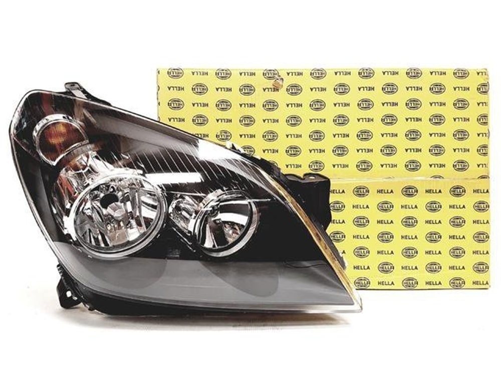 Opel Astra H Sağ Far Siyah Zeminli Hella Marka