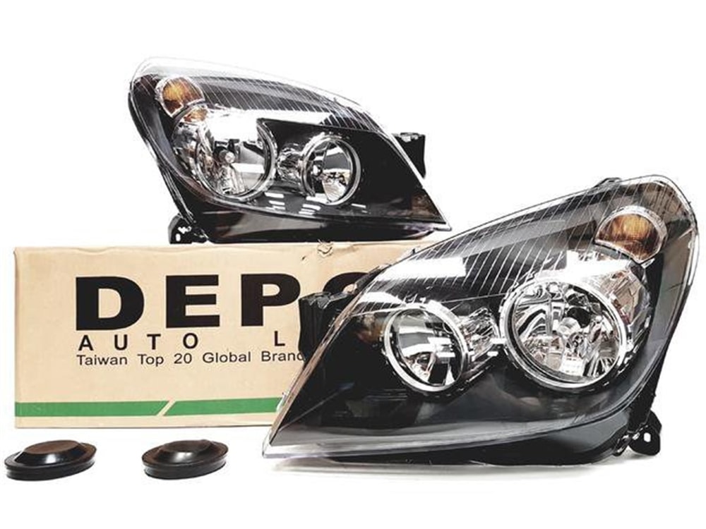 Opel Astra H Sol Far Siyah Zeminli Depo Marka