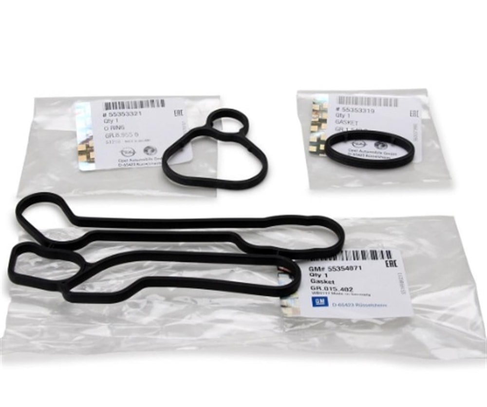 Opel Astra J 1.6 Benzinli (A16LET) Turbo Yağ Soğutucu Oring Tamir Takımı 3lü Set Orjinal Marka 5650960-5650962-5650834