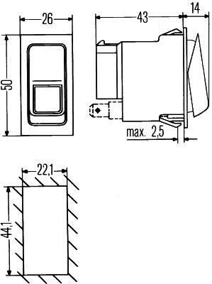 HELLAŞalter Iı-I-O Traktor Is MakinesiHELLA 6RH007832351