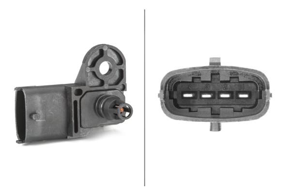 HELLAŞarj Basıncı Sensörü.4-Kutuplu.Volvo S60-S80-S90-V40-V60-V70-V90-Xc40-Xc60-Xc70-Xc90HELLA 6PP013112251