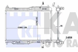 KALESU RADYATÖRÜ FORD FİESTA 08 1.4 ZETEC (OTOMATİK ŞANZIMAN)8V518005FD
