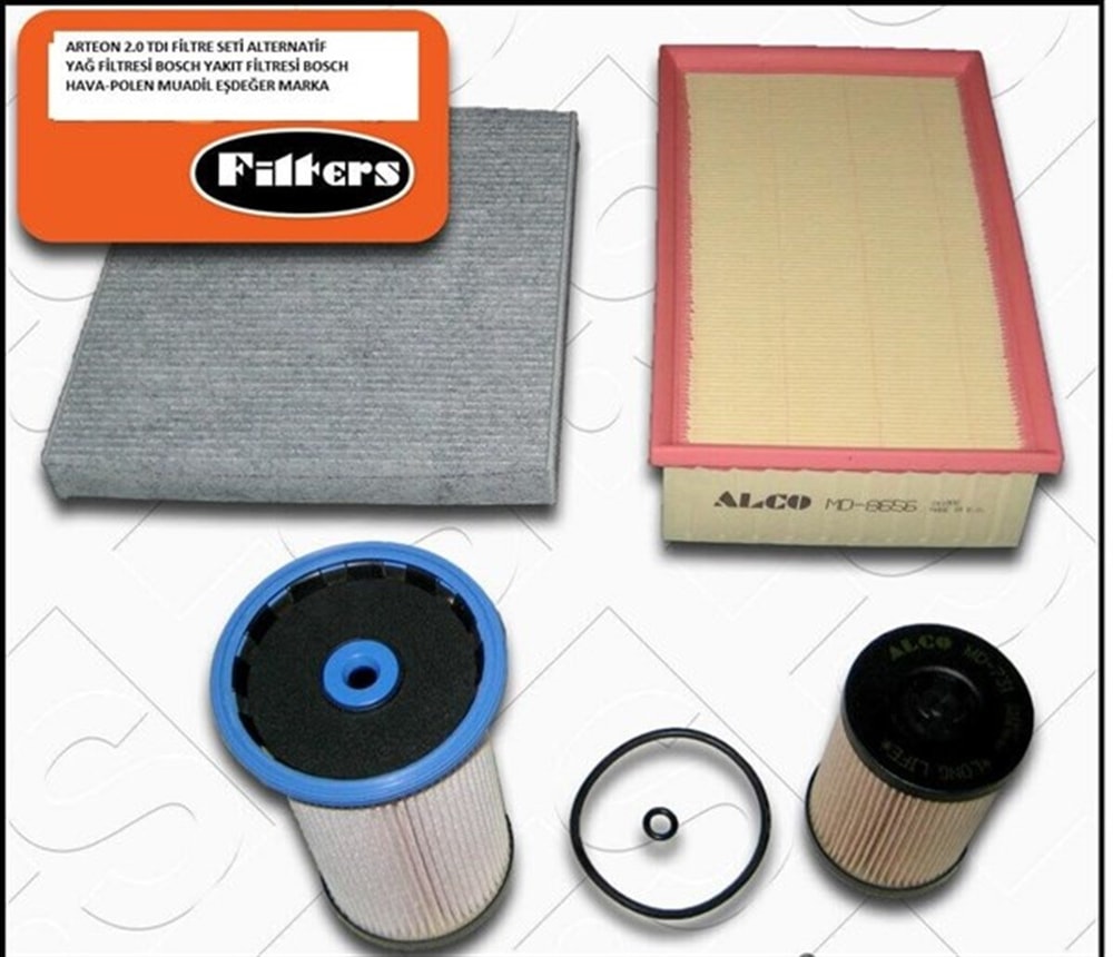 Volkswagen Arteon 2017 Model ve Sonrası 2.0 TDI Alternatif Periyodik Bakım Seti