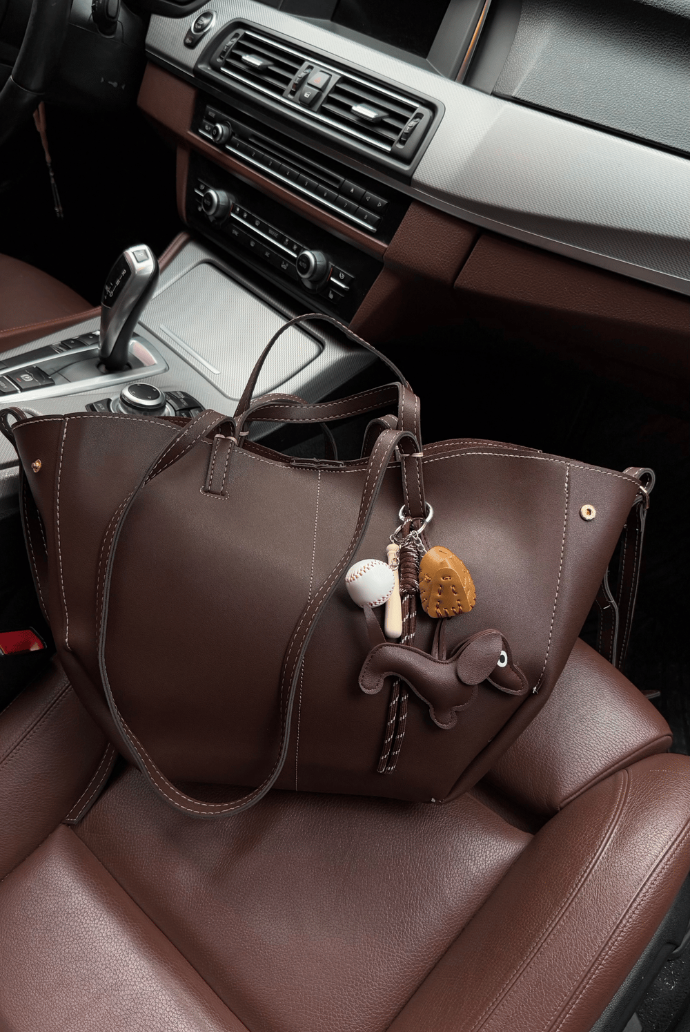 Çanta Aksesuar Charm DOG BROWN
