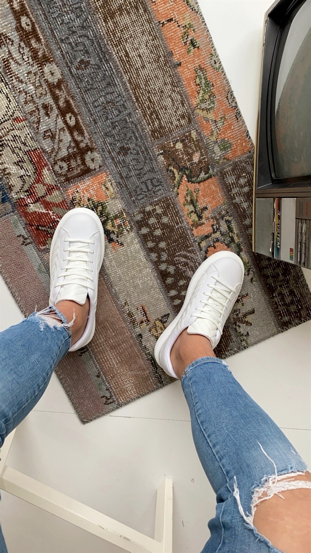 Erkek Spor Ayakkabı BEYAZ