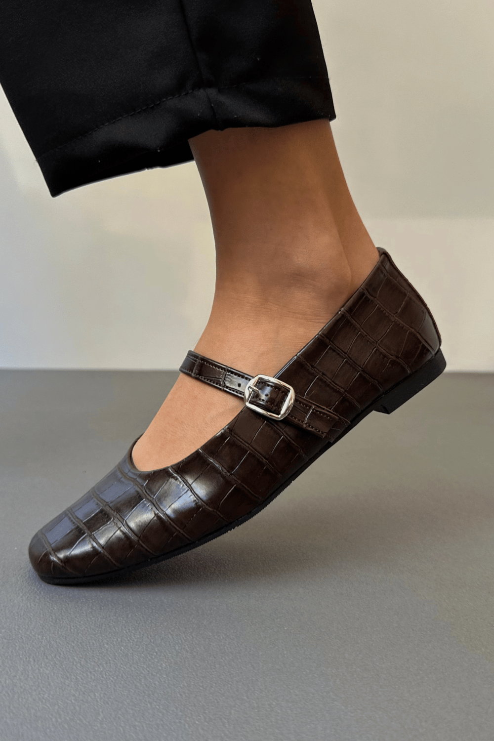 Kadın Babet KAHVE CROCO