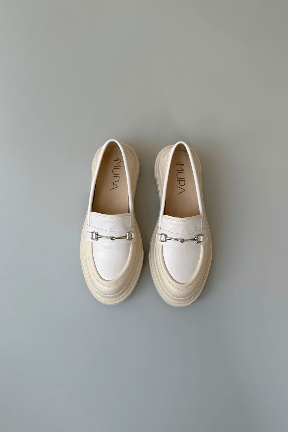 Kadın Loafer Ayakkabı BEJ BEYAZ