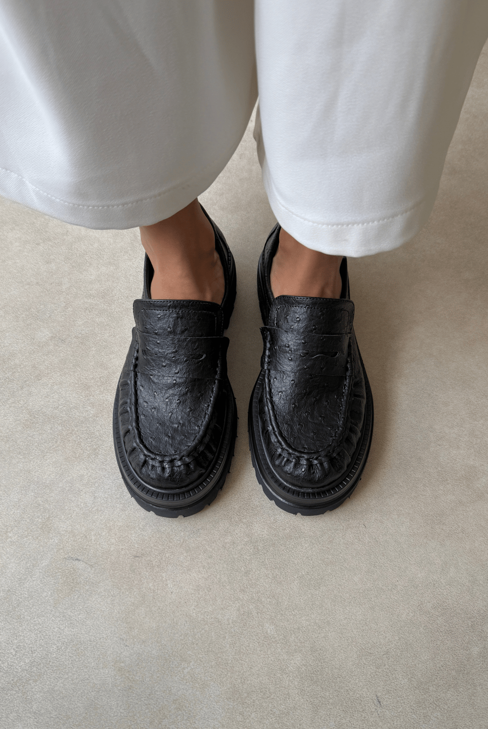 Kadın Loafer SİYAH DESEN