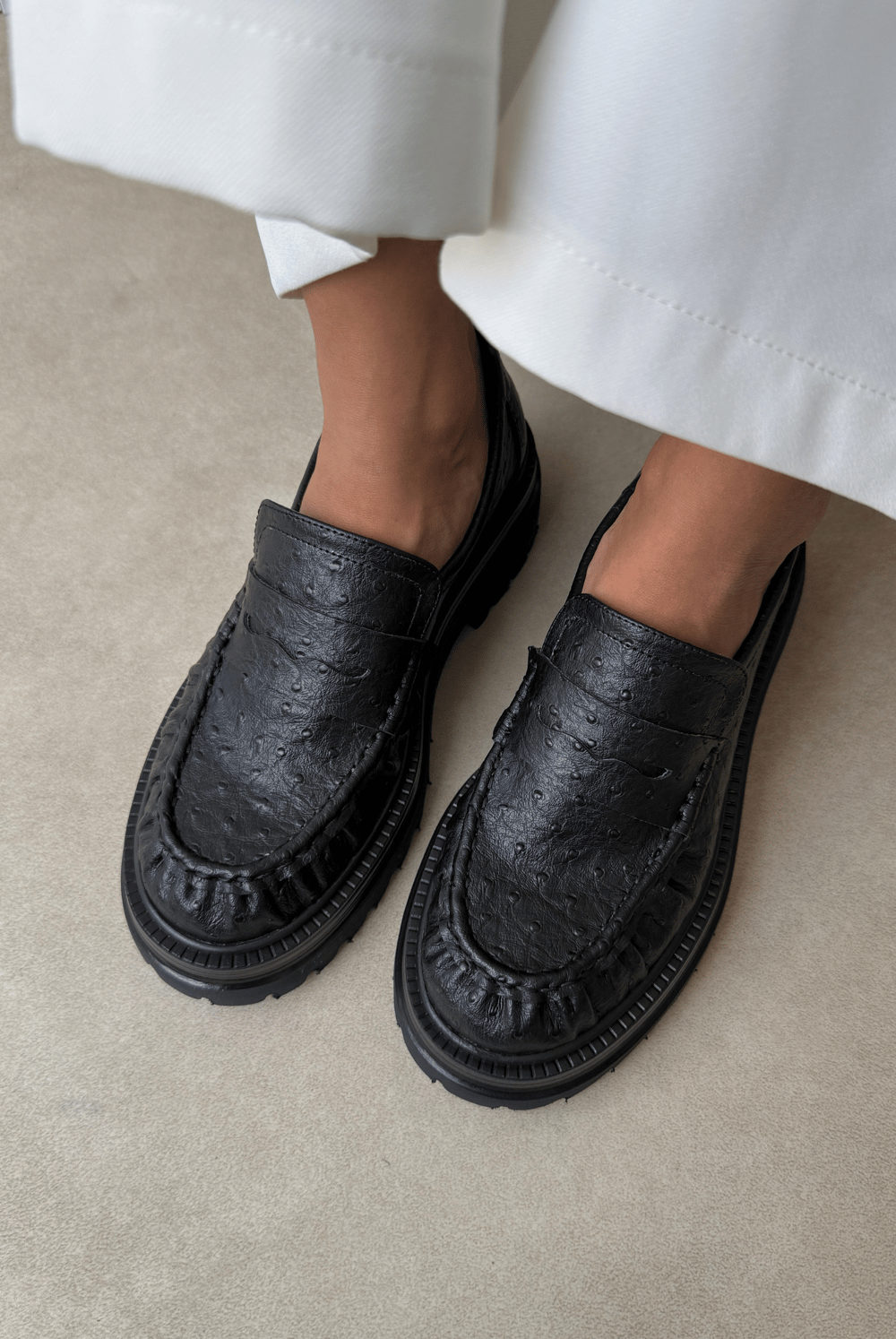 Kadın Loafer SİYAH DESEN