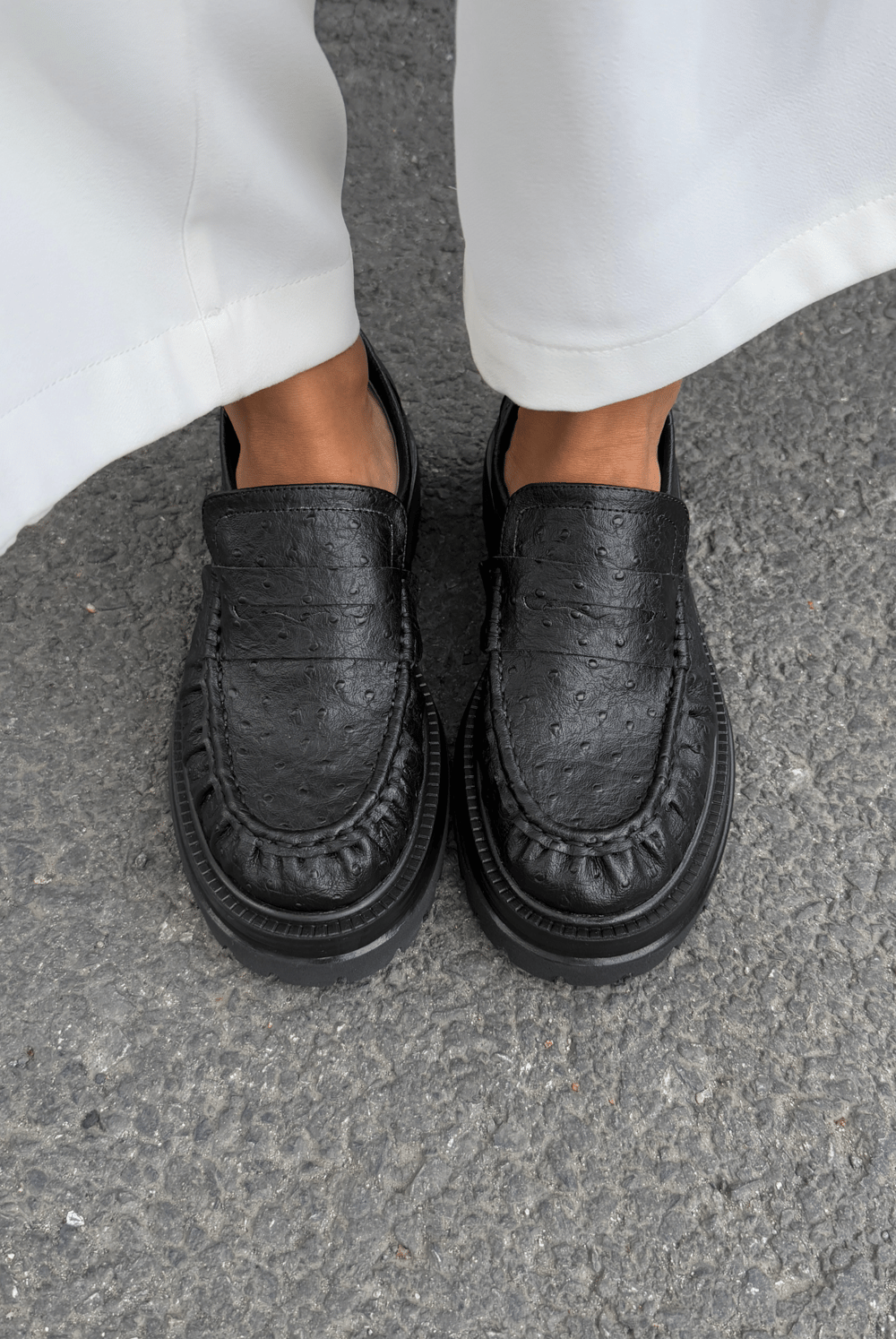 Kadın Loafer SİYAH DESEN
