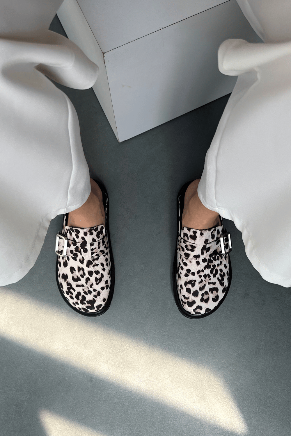 Kadın Terlik BEJ LEOPAR