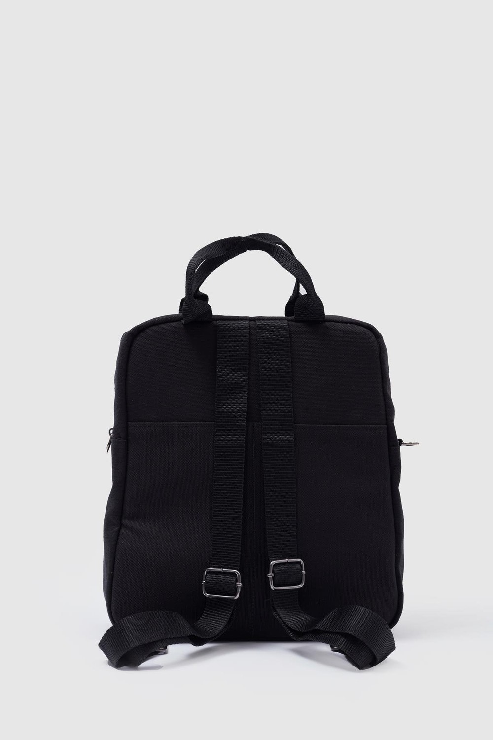 Unisex Keten Sırt Ve Kol Çantası SİYAH